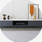 Glam TV Console Stone Media Console Black/White Open Storage Console Clearhalo 'furn' 'furn_tv_stands_entertainment_centers' 'Furniture' 'Living Room Furniture' 'TV Stands & Entertainment Centers' 'TV Stands & Media Storage Furniture' 'tv_stands_entertainment_centers' 1200x1200_f97fc854-843b-4f35-b2d5-7ec3dd2849a0