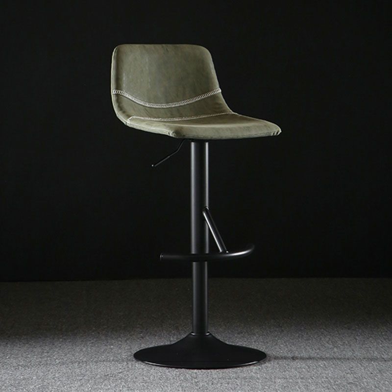 Nordic Indoor Barstool Adjustable Metal Swivel Tall Stool with Leather Seat Clearhalo 'Bar Furniture' 'Bar Stools' 'bar_stools' 'furn' 'furn_bar_stools' 'furniture_bar_stools' 'Kitchen & Dining Furniture' 'kitchen&dining_furn' 'kitchen' 'kitchen_furn' Furniture' 1200x1200_f98079d5-958b-4cb7-9cad-e6e8ad26a74e