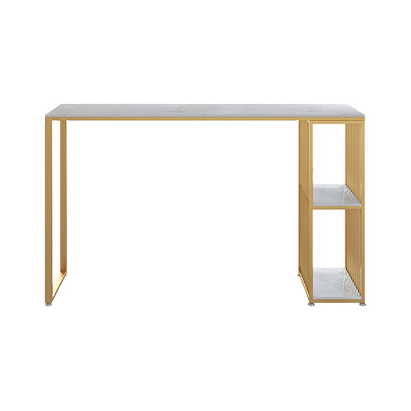 Rectangle Living Room Pub Height Dining Table Marble Bistro Table with Storage Clearhalo 'Bar Furniture' 'Bar Tables' 'bar_tables' 'furn' 'furn_bar_tables' 'Furniture' 'furniture_bar_tables' 'Kitchen & Dining Furniture' 1200x1200_f9814bfa-9af1-4c26-81dd-40ac1eecf775