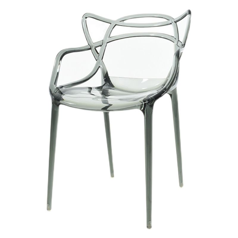 Scandinavian Arm Dining Chairs Plastic Low Back Dining Side Chair Clearhalo 'Dining Chairs' 'Dining Tables & Seating' 'dining_chair' 'furn' 'furn_dining_chair' 'Furniture' 'Kitchen & Dining Furniture' 1200x1200_f981c18a-45c2-4802-8314-8b07e7ca3afb