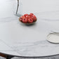 Minimalist White Sintered Stone Table Round Shape Standard Dining Table with 4 Legs Base Clearhalo ' dining_table' 'Dining Tables & Seating' 'Dining Tables' 'furn' 'furn_dining_table' 'Furniture' 'furniture_dining_table' 'Kitchen & Dining Furniture' 'kitchen&dining_furn' 'kitchen' 'kitchen_dining_table' 1200x1200_f981ff04-6abc-41dc-9044-2c4446bd84cb