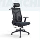 Silla de escritorio moderna Silla de malla para computadora Silla de oficina ergonómica en negro/gris