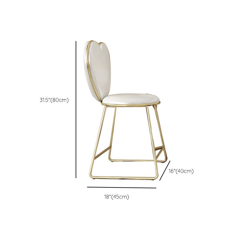 Tocador de maquillaje blanco brillante 15.74 "Juego de tocador de madera ancho con cajones de almacenamiento