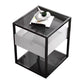 Open Storage Bed Nightstand Contemporary Bedside Cabinet with Drawer