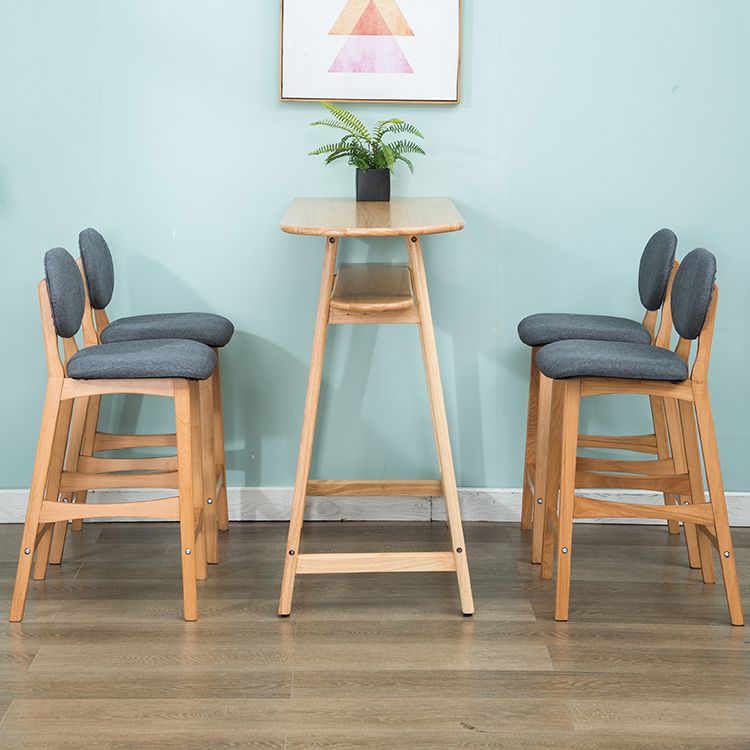 Scandinavia Style Bar-stool Wooden Legs Full Back for Kitchen Bar Clearhalo 'Bar Furniture' 'Bar Stools' 'bar_stools' 'furn' 'furn_bar_stools' 'furniture_bar_stools' 'Kitchen & Dining Furniture' 'kitchen&dining_furn' 'kitchen' 'kitchen_furn' Furniture' 1200x1200_f9897bb0-02e7-4b9c-a930-2da9c2a2ce1f