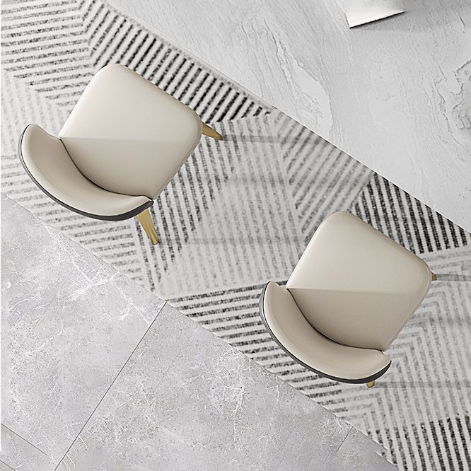 Contemporary Style Dining Chairs Armless Kitchen Chair with Metal Legs Clearhalo ' kitchen&dining_furn' 'Dining Chairs' 'Dining Tables & Seating' 'dining_chair' 'furn' 'furn_dining_chair' 'Furniture' 'furniture_dining_chair' 'Kitchen & Dining Furniture' 'kitchen' 1200x1200_f98a19f2-2431-4c12-87b5-bbd52a7c05cf