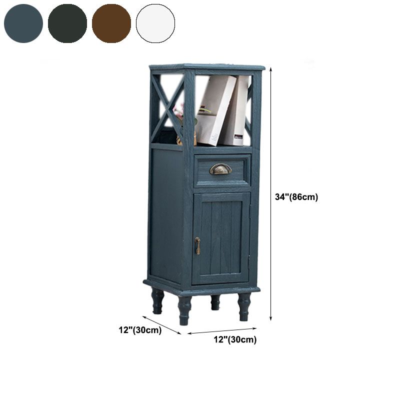 Coffre de chambre à coucher verticale nautique coffre de rangement en bois avec tiroirs