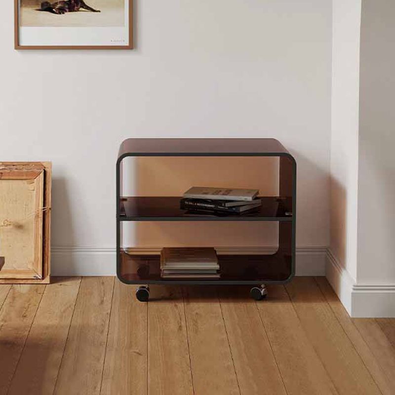 Modern Acrylic Bed Nightstand Open Storage Accent Table Nightstand Clearhalo 'Bedroom Furniture' 'furn' 'furn_night_stand' 'Furniture' 'night_stand' 'Nightstands' 1200x1200_f98bb7dd-69a0-4e35-a6e0-b545bc34b4bc