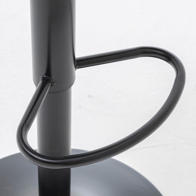 Swivel Adjustable Height Bar Stool Industrial Metal Patio Bar Stool with Cushion