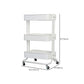 Contemporary Etagere Bookshelf Metal Open Back Bookcase with Shelves