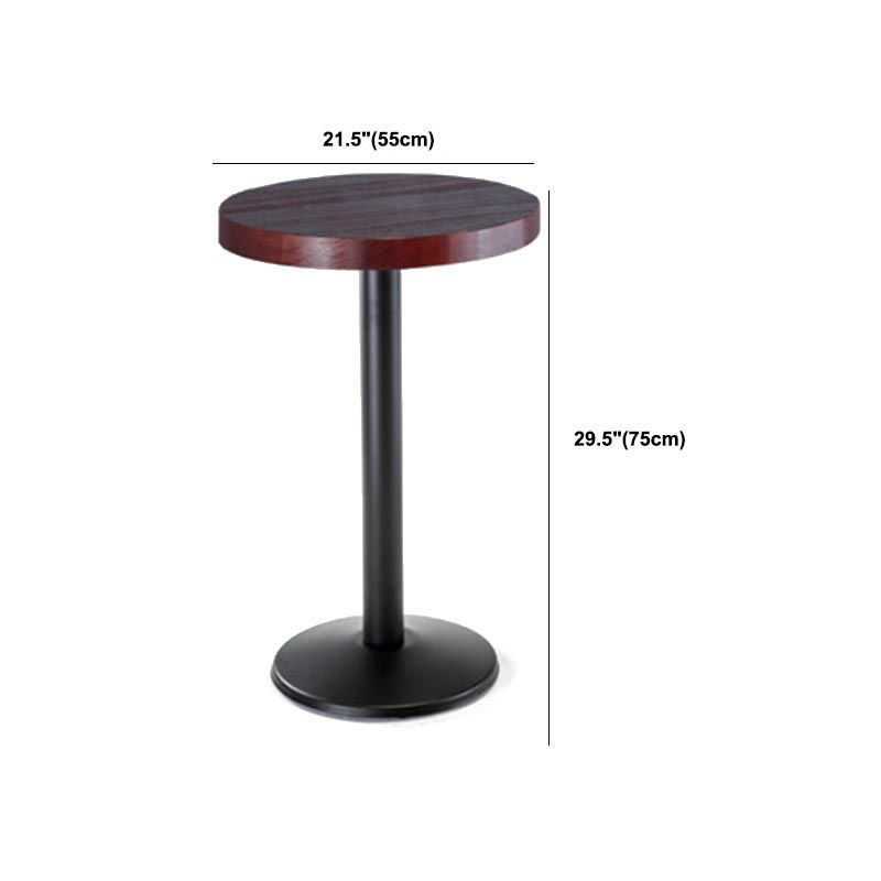 Juego de mesa de Bar Industrial de 1/3/5 piezas, mesa redonda de madera de pino para cafetería