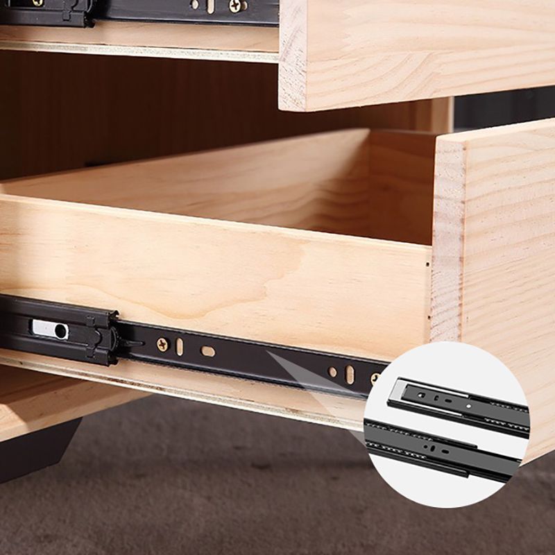 Mesa de noche moderna del gabinete de la cama y de cuero falso, 20 "L x 16" W x 18.5 "H