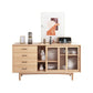 Modern Storage Sideboard Wooden Kitchen Sideboard with Drawers and Doors Clearhalo 'buffet_sideboard' 'Buffets & Sideboards' 'furn' 'furn_buffet_sideboard' 'Furniture' 'Kitchen & Dining Furniture' 1200x1200_f991cccd-1e6a-44d9-899e-4a9f5f03a233