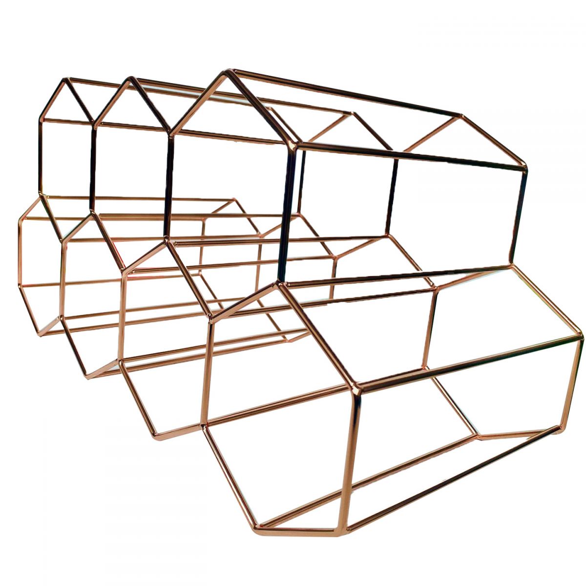 Tabletop or Countertop Free-Stand Bottle Wine Rack Modern Metal Wine Bottle Holder Clearhalo 'furn' 'furn_wine_racks' 'Furniture' 'Kitchen & Dining Furniture' 'Wine Racks' 'wine_racks' 1200x1200_f9929e47-9ca2-4d2a-9591-91da14b6c884