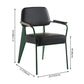 Industrial Style Dining Arm Chair Upholstered Open Back Armchairs with Metal Legs Clearhalo ' kitchen&dining_furn' 'Dining Chairs' 'Dining Tables & Seating' 'dining_chair' 'Furniture' 'furniture_dining_chair' 'Kitchen & Dining Furniture' 'kitchen' 1200x1200_f993946e-b05d-43f8-9cdb-7fcae9361d97