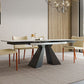 Rectangle Traditional Luxury Dining Table Sintered Stone Table with Double Pedestal Base Clearhalo ' dining_table' 'Dining Tables & Seating' 'Dining Tables' 'furn' 'furn_dining_table' 'Furniture' 'furniture_dining_table' 'Kitchen & Dining Furniture' 'kitchen&dining_furn' 'kitchen' 'kitchen_dining_table' 1200x1200_f9953a19-2129-48aa-b8a2-cadf433363c6