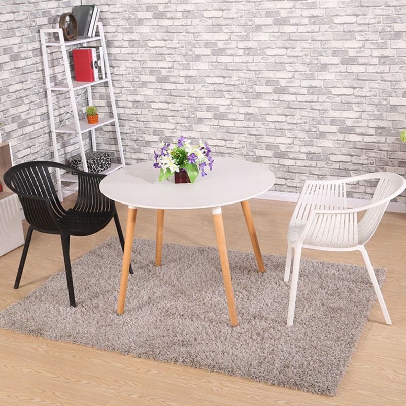 Contemporary Style Stackable Chair Dining Plastic Arm Chair for Kitchen Clearhalo 'Dining Chairs' 'Dining Tables & Seating' 'dining_chair' 'furn' 'furn_dining_chair' 'Furniture' 'furniture_dining_chair' 'Kitchen & Dining Furniture' 1200x1200_f997a682-6f9f-46d0-9729-9922514d1008