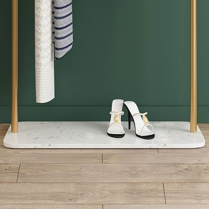 Contemporary Hall Stand Marble Bottom Hall Tree with Coat Hanger Hooks Clearhalo 'Entry & Mudroom Furniture' 'furn' 'furn_hall_tree_coat_racks' 'Furniture' 'Hall Trees & Coat Racks' 'hall_tree_coat_racks' 1200x1200_f9991517-34dd-480e-ab30-31065b94b39d