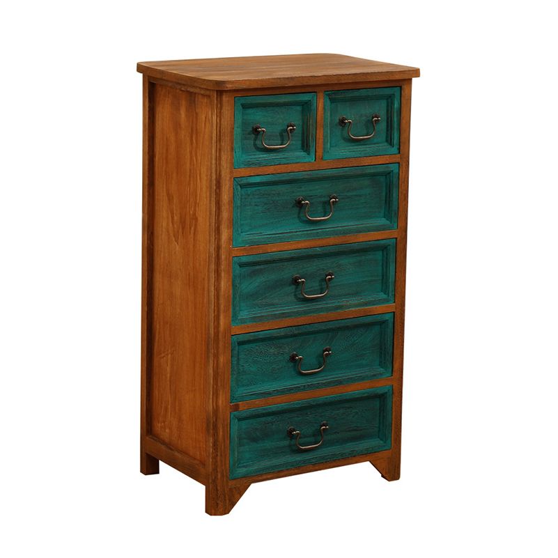 Nautical Bedroom Solid Wood Storage Chest Vertical Chest with Drawers