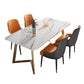 Set da pranzo Nordic 1/2/5 pezzi tavolo da pranzo in pietra rettangolo per cucina