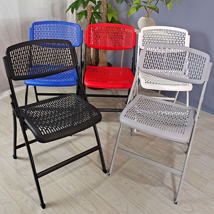 Metal Frame Conference Chair Modern Armless Plastic Folding Chair Clearhalo 'furn' 'furn_office_chair' 'Furniture' 'Office Chairs' 'Office Furniture' 'office_chair' 1200x1200_f99ae686-b45b-4dcd-94b7-b3a8db2264c4