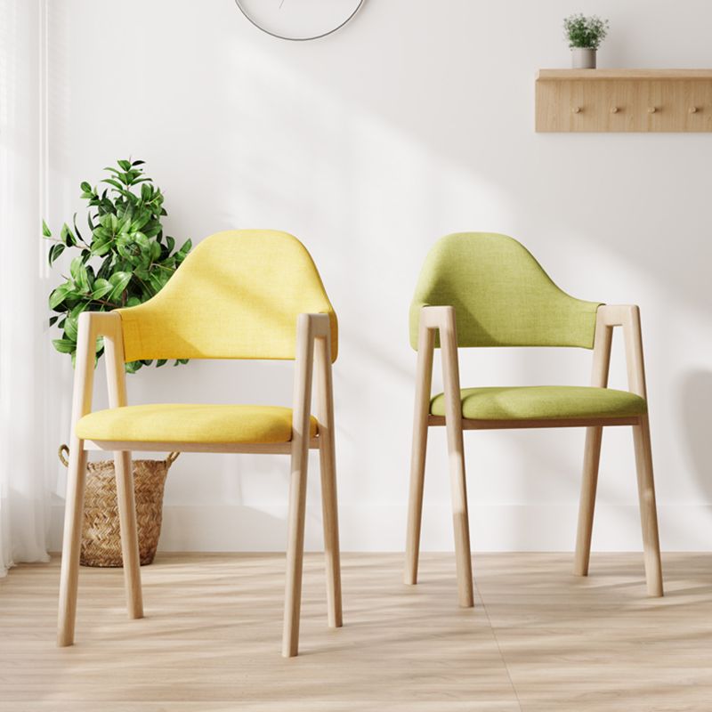 Modern Dining Arm Chairs Upholstered Open Back Armchair with Metal Legs Clearhalo ' kitchen&dining_furn' 'Dining Chairs' 'Dining Tables & Seating' 'dining_chair' 'furn' 'furn_dining_chair' 'Furniture' 'furniture_dining_chair' 'Kitchen & Dining Furniture' 'kitchen' 1200x1200_f99aeb30-36e9-4d8e-8395-5c113b7992b9