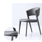 Contemporary Gray Dining Accent Chair Faux Leather Dining Side Chair