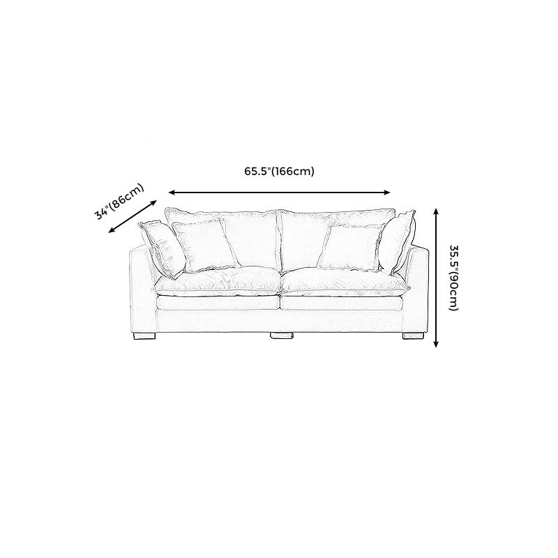 Nordic Cotton 2-seater Standard Sofa Square Arm Loveseat for Apartment Clearhalo 'furn' 'furn_sofas' 'Furniture' 'furniture_sofas' 'Living Room Furniture' 'Sofa' 'sofas' 1200x1200_f99b67cd-7ead-443f-bf55-6985f8fbe7f5