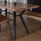 Rectangle Industrial Dining Table Wood Color Fixed Table with Solid Wood Clearhalo ' dining_table' 'Dining Tables & Seating' 'Dining Tables' 'furn' 'furn_dining_table' 'Furniture' 'furniture_dining_table' 'Kitchen & Dining Furniture' 'kitchen&dining_furn' 'kitchen' 'kitchen_dining_table' 1200x1200_f99b9cdc-5ec3-401c-814a-33b5eae05430