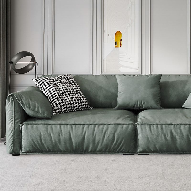 Zeitgenössischer Kunstleder Standard Sofa Kissen Top Arm Sofee