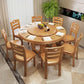 Solid Wood Dining Table Convertible Dining Table for Kitchen Room