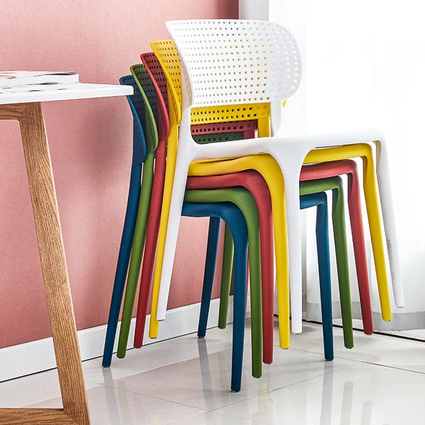 Modern Style Plastic Dining Chairs Open Back Stackable Dining Chair for Kitchen Clearhalo ' kitchen&dining_furn' 'Dining Chairs' 'Dining Tables & Seating' 'dining_chair' 'furn' 'furn_dining_chair' 'Furniture' 'furniture_dining_chair' 'Kitchen & Dining Furniture' 'kitchen' 1200x1200_f99eaaf9-bcff-45f5-ba29-f32f3af41501