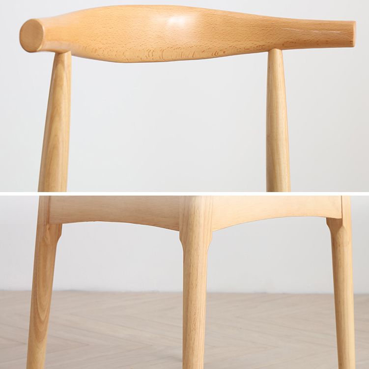 Scandinavian Dining Chair 17'' Wide Wood Dining Side Chair with Open Back for Home Use Clearhalo ' kitchen&dining_furn' 'Dining Chairs' 'Dining Tables & Seating' 'dining_chair' 'furn' 'furn_dining_chair' 'Furniture' 'furniture_dining_chair' 'Kitchen & Dining Furniture' 'kitchen' 1200x1200_f99f0da7-6560-4544-89ff-1e986b1b9f61