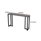 Contemporary Rectangle Bar Dining Table Stone Top and Iron Base  Bar Table
