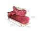 Chaise longue rembourrée Glam, chaise longue à accoudoirs roulés