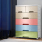 Modern Storage Cabinet with Drawer Plastic Wardrobe Armoire for Home