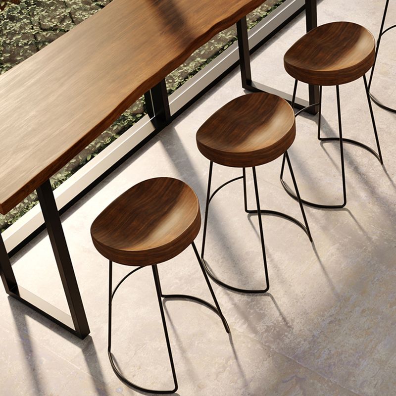 Juego de mesa de bar rectangular de madera maciza, mesa de mostrador de 1/4/7 piezas con taburetes altos