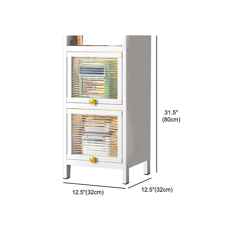 Plastic Door Iron Sideboard Modern Server Cabinet with Storage for Kitchen Clearhalo 'buffet_sideboard' 'Buffets & Sideboards' 'furn' 'furn_buffet_sideboard' 'Furniture' 'furniture_buffet_sideboard' 'Kitchen & Dining Furniture' 1200x1200_f9a263a7-53bb-4130-a993-bfd8be9dfa00