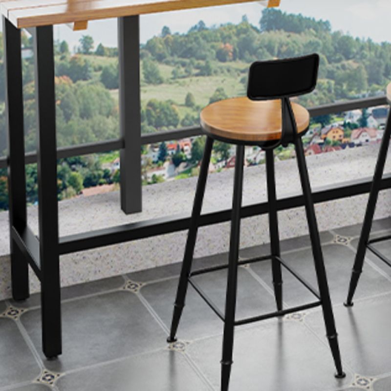 Modern Rectangle Pub Table Set Trestle 1/3 Pieces Solid Wood Counter Height Set Clearhalo 'Bar Furniture' 'furn' 'furn_home_bar_bar_sets' 'Furniture' 'Home Bars & Bar Sets' 'home_bar_bar_sets' 'Kitchen & Dining Furniture' 1200x1200_f9a2c473-4f09-4045-8d82-2b5fd59ad1bc