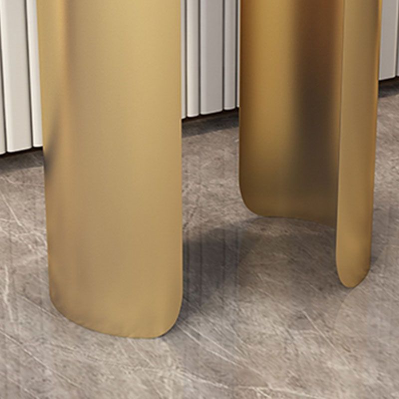 12 "wグラムコンソールテーブルストーンオーバルステイン抵抗性アクセントテーブル