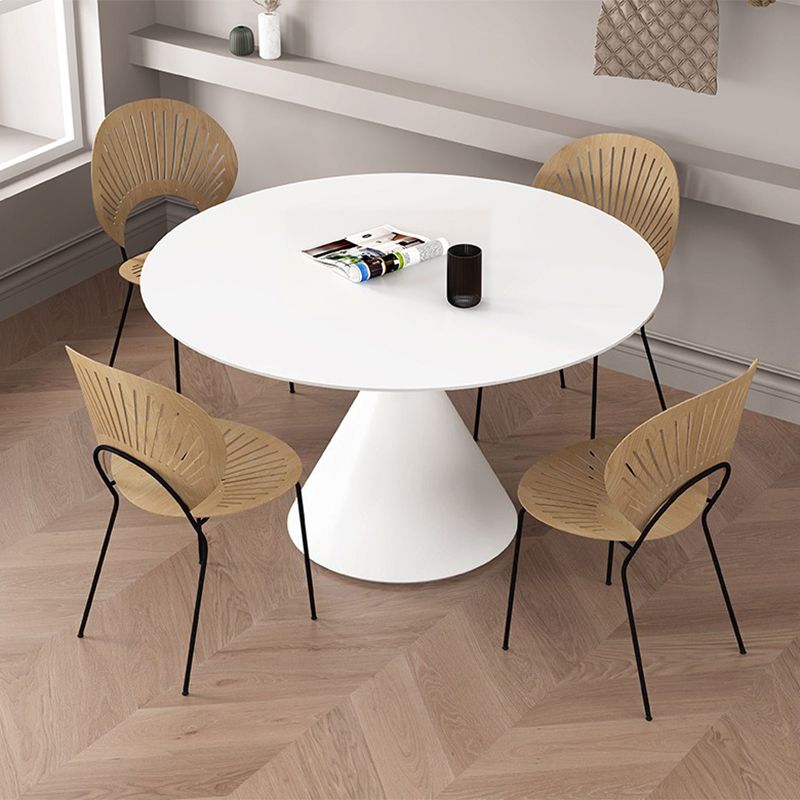 Modern Pedestal Dining Table Stone Table for Kitchen Dining Room Clearhalo 'Dining Tables & Seating' 'Dining Tables' 'dining_table' 'furn' 'furn_dining_table' 'Furniture' 'Kitchen & Dining Furniture' 1200x1200_f9a47cbd-3617-401e-917f-4724fb15313d