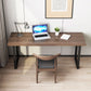 Industrial Style Office Desk Rectangle Wooden Sled Writing Desk for Home Clearhalo 'furn' 'furn_office_desk' 'Furniture' 'furniture_office_desk' 'Office Desks' 'Office Furniture' 'office_desk' 1200x1200_f9a4ea3e-f181-46aa-b9bf-5544777657bf