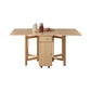 Modern Rectangle Dining Table Wood Drop Leaf Folding for Dining Room