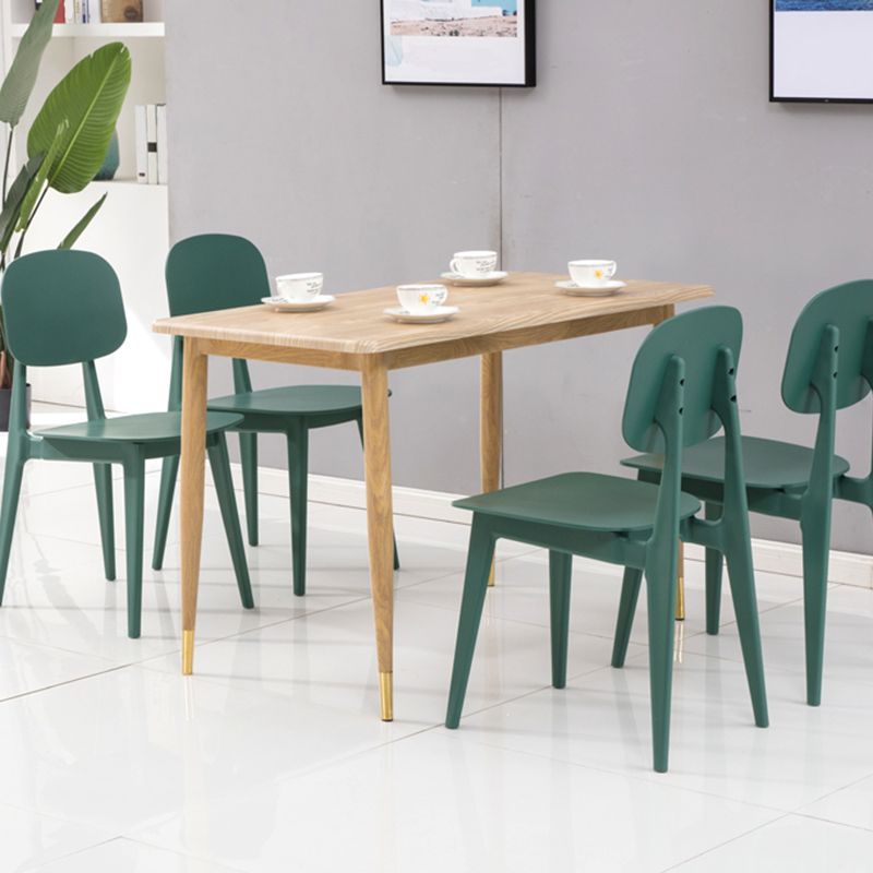 Matte Finish Plastic Dining Side Chair Stackable Open Back Dining Chair Clearhalo ' kitchen&dining_furn' 'Dining Chairs' 'Dining Tables & Seating' 'dining_chair' 'furn' 'furn_dining_chair' 'Furniture' 'furniture_dining_chair' 'Kitchen & Dining Furniture' 'kitchen' 1200x1200_f9a5e756-ce1d-4019-aa6c-c69b1d3ec441