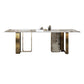 Glam Style Dining Rectangle Table Dining Sintered Stone Table for Home