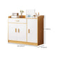 Minimalist Wooden Accent Cabinet Bar Pulls Handle Design Storage Cabinet