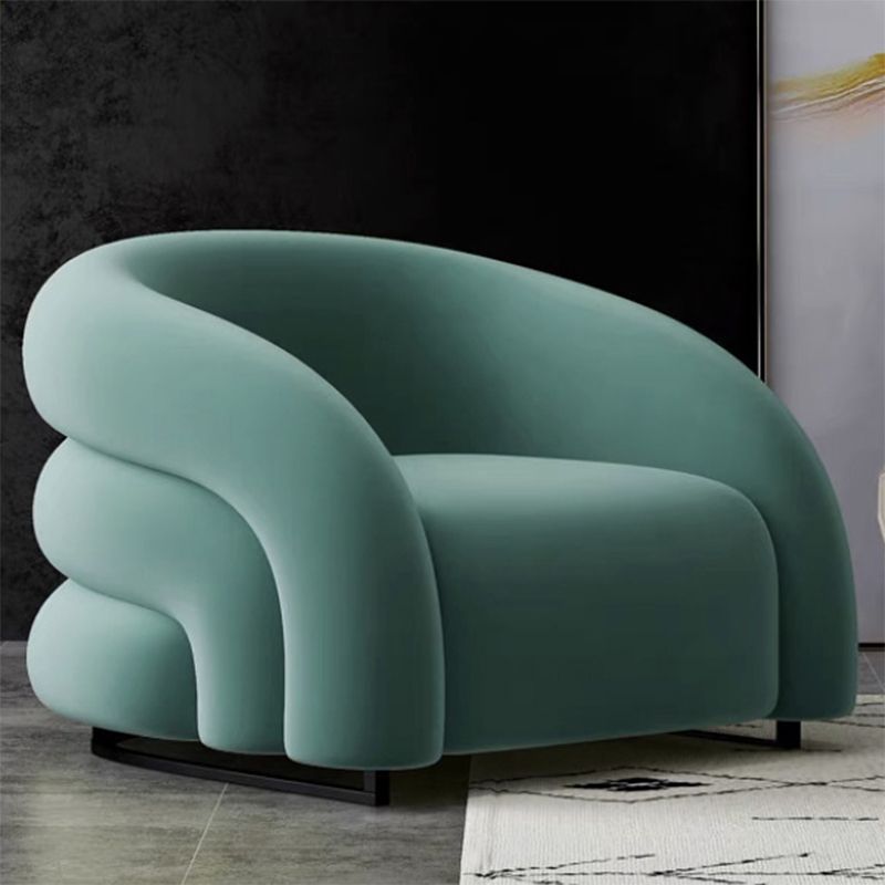 Nordic Style Fabric Armrest without Buffer Backrest Fabric Arm Chair Clearhalo 'Accent Chairs' 'accent_chairs' 'Chairs & Seating' 'furn' 'furn_accent_chairs' 'Furniture' 'Living Room Furniture' 1200x1200_f9a8c27e-a450-4a4e-86a1-5099e1485136