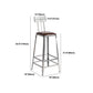 Set tavolo da bar in legno massello stile industriale da 1/2/3 pezzi
