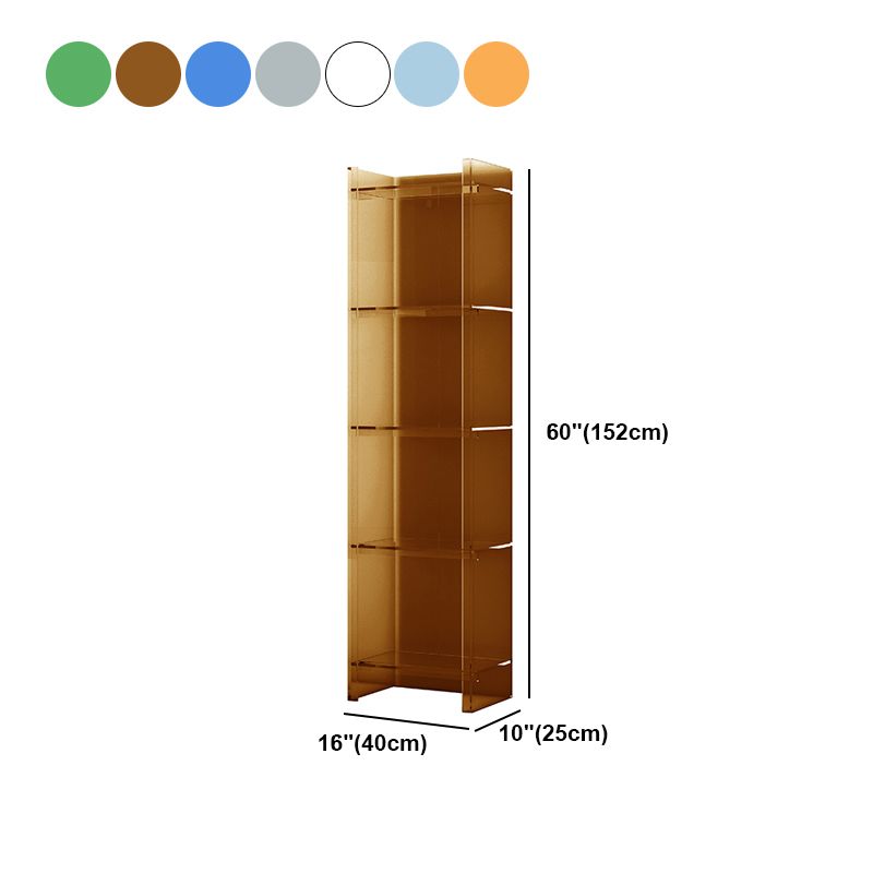 Closed Back Bookshelf Scandinavian Style Bookcase for Home Office Clearhalo 'Bookcases' 'furn' 'furn_bookcases' 'Furniture' 'furniture_bookcases' 'Office Furniture' 1200x1200_f9a9a86b-a896-4f0d-85dc-659f092b8223