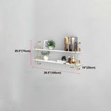 9.84"W Bookshelf Glam Style Wall Mounted Bookcase for Home Office Study Room Clearhalo 'Bookcases' 'furn' 'furn_bookcases' 'Furniture' 'furniture_bookcases' 'kitchen' 'kitchen_bookcases' 'Living Room Furniture' 'Office Furniture' 1200x1200_f9a9c940-0cd5-4c49-b4ea-1ec5ae458784